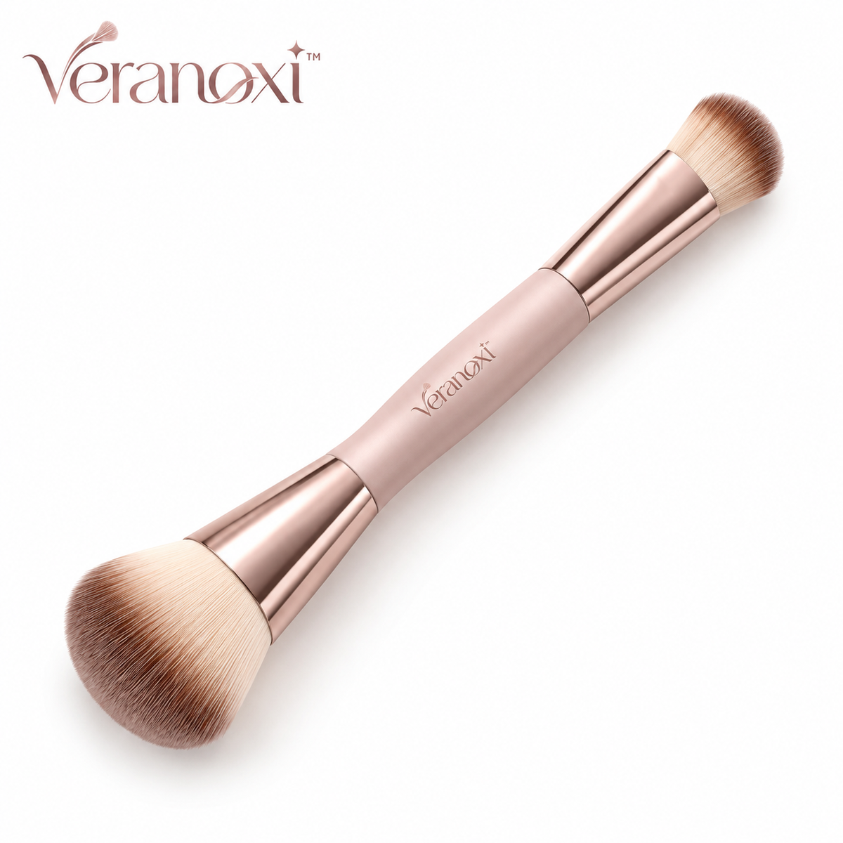 veranoxi™ SculptFlex Dual-Ended Foundation & Contour Makeup Brush