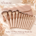 veranoxi™ Atelier 12-Piece Makeup Brush Set – Soft Synthetic Face & Eye Brushes