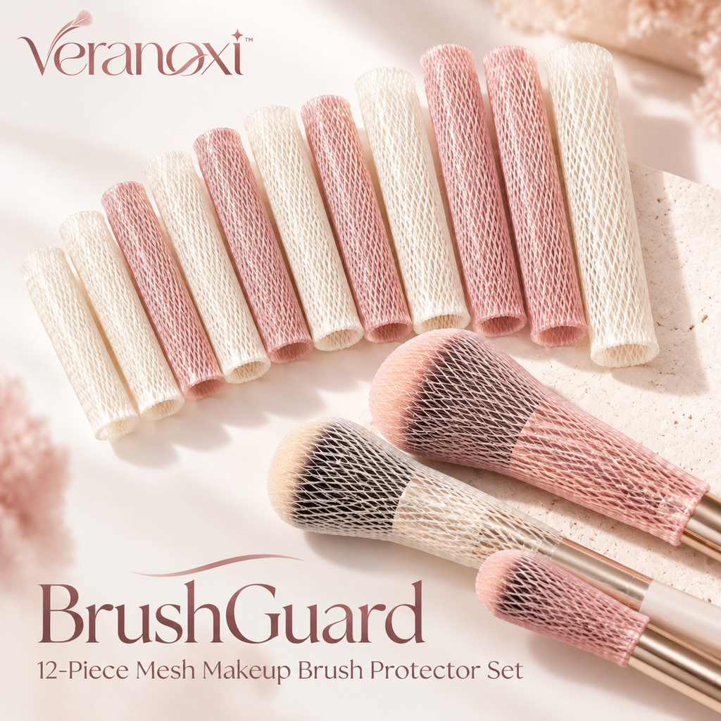 veranoxi™ BrushGuard 12-Piece Mesh Makeup Brush Protector Set