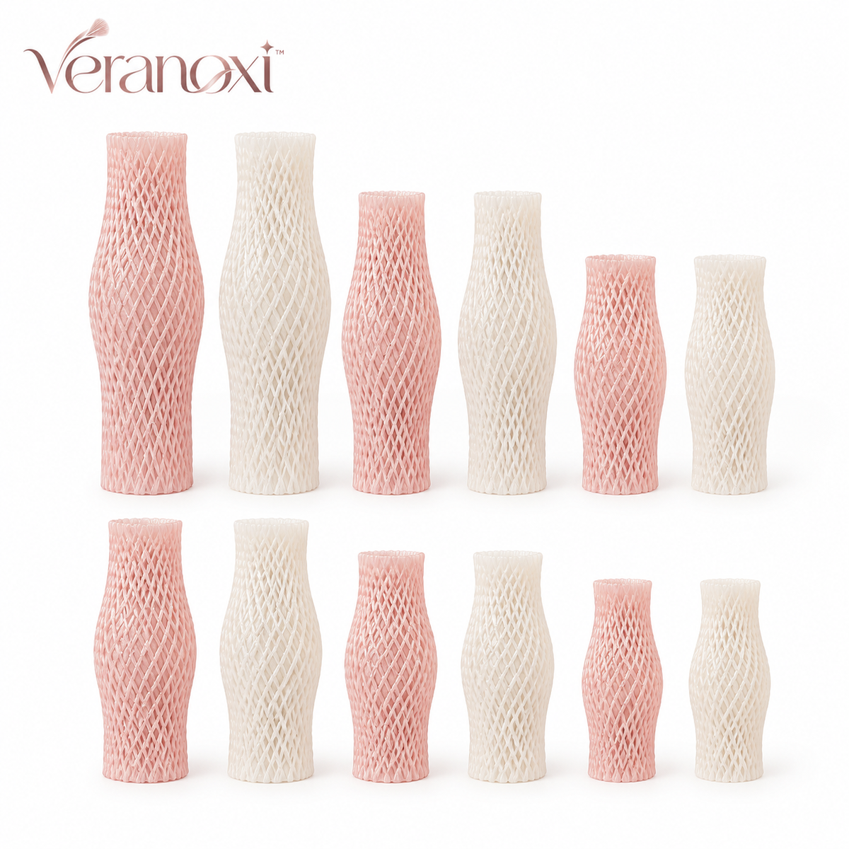 veranoxi™ BrushGuard 12-Piece Mesh Makeup Brush Protector Set