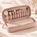 veranoxi™ Atelier Travel Makeup Brush Case with Zipper & Brush Loops