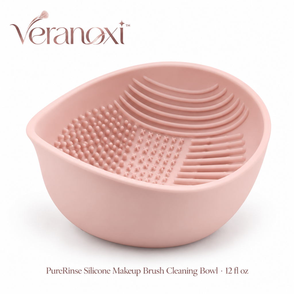 veranoxi™ PureRinse Silicone Makeup Brush Cleaning Bowl, 12 fl oz