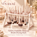 veranoxi™ AirDry Foldable Makeup Brush Drying Rack, 12–16 Brush Capacity